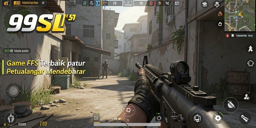 Gameplay 99SL dengan aksi tembak-menembak yang mendebarkan.
