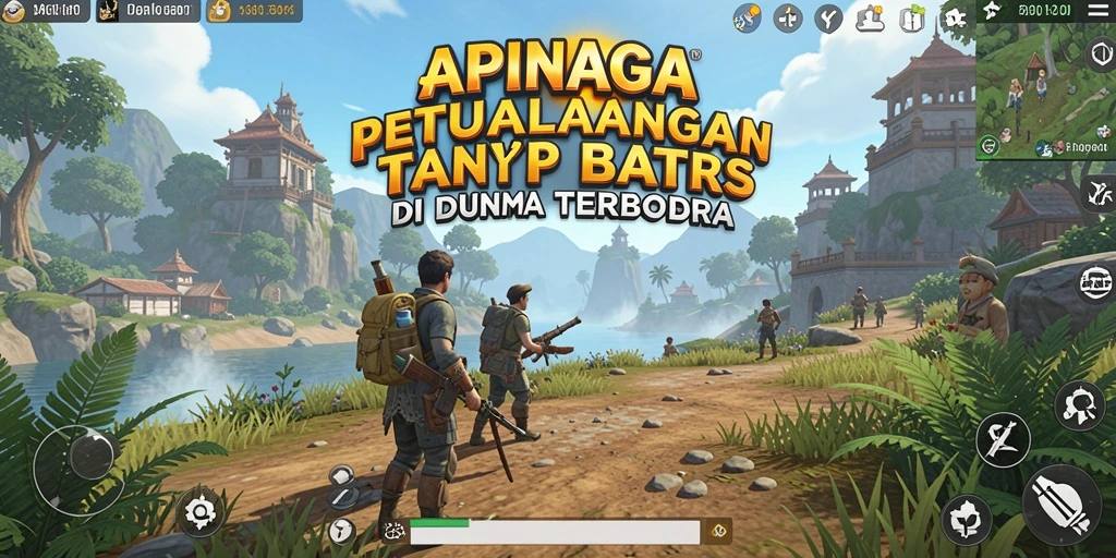 Screenshot gameplay Open World APINAGA yang menampilkan eksplorasi dunia.
