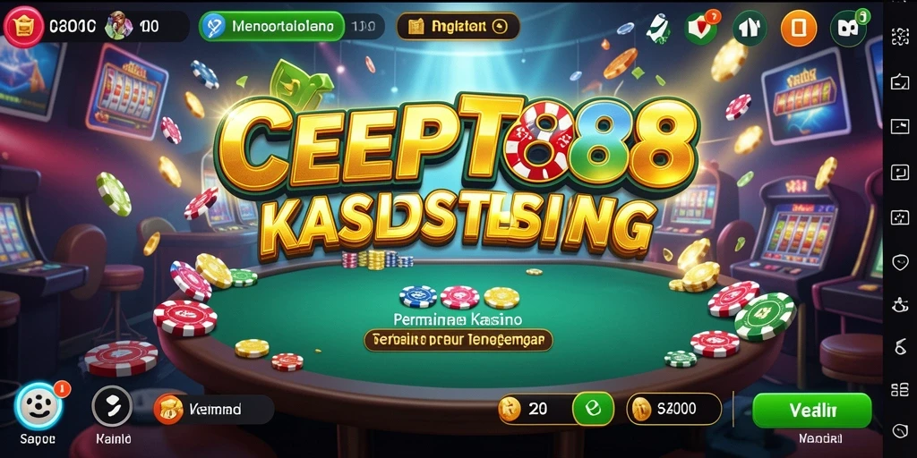 Tampilan seru gameplay Kasino di CEPAT88 dengan grafis menawan.