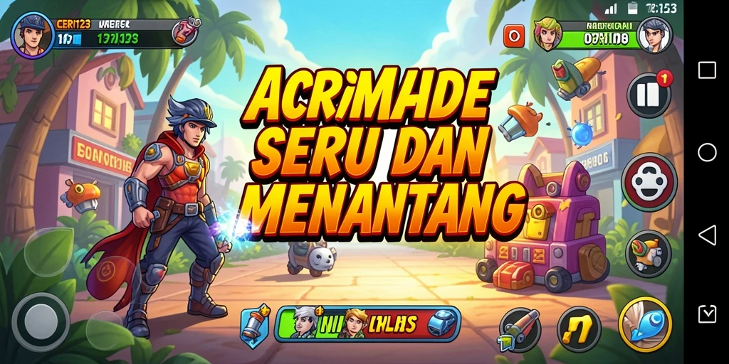 Tampilan gameplay CERI123 yang seru dan penuh tantangan.