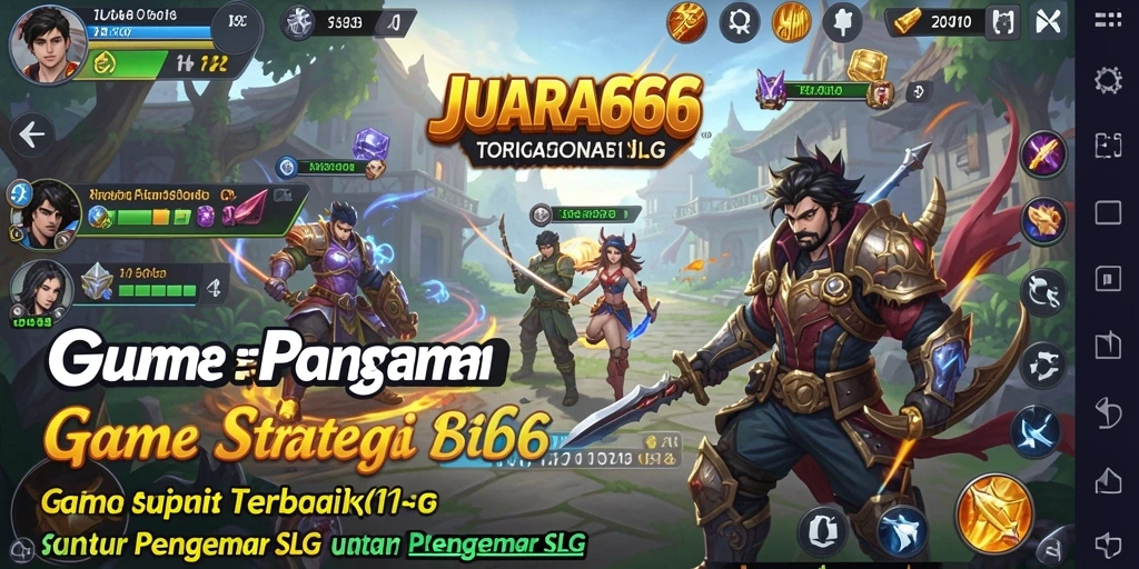 Screenshot utama JUARA666 menampilkan pertempuran strategis yang intens.