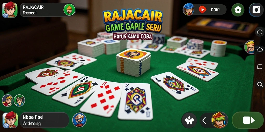 Tampilan seru gameplay Gaple di RAJACAIR yang menarik.