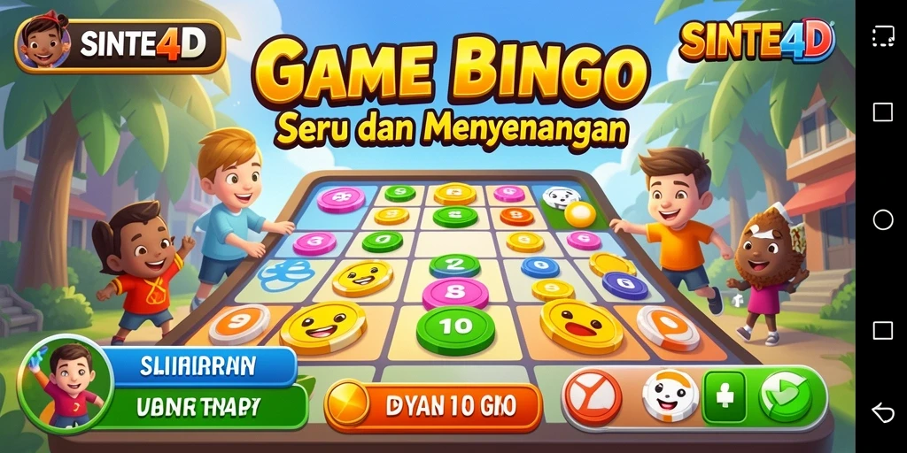 Tampilan gameplay Bingo di SINTE4D yang seru dan interaktif.